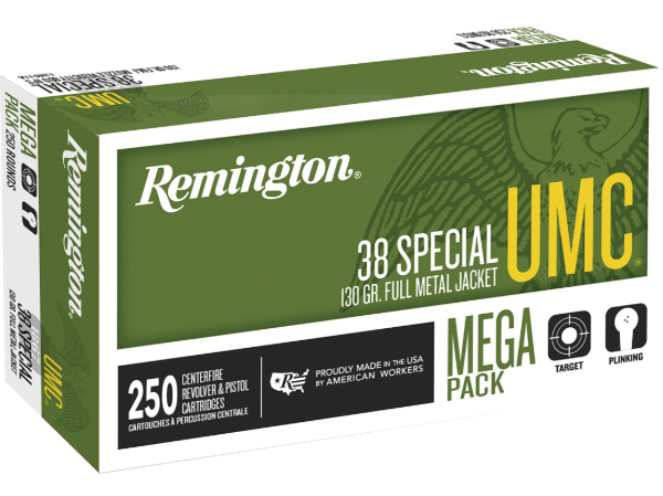 Remington UMC Ammunition 38 Special 130 Grain Full Metal Jacket(500rds)