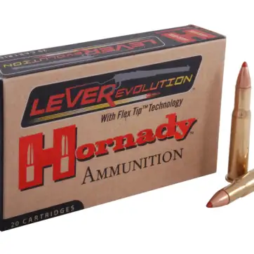 Hornady LEVERevolution Ammunition 30-30 Winchester 160 Grain FTX Box of 500 Rounds