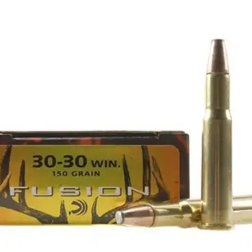Federal Fusion Ammunition 30-30 Winchester 150 Grain Bonded Flat Nose Box of 500 Rounds