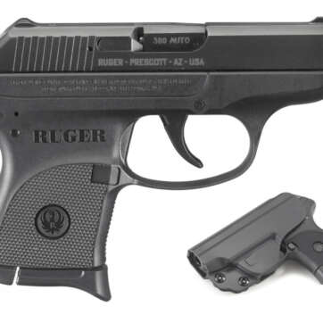 Ruger LCP 380 ACP Carry Conceal Pistol with IWB Holster