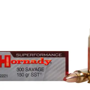 Hornady Superformance SST Ammunition 300 Savage 150 Grain SST  500 Round