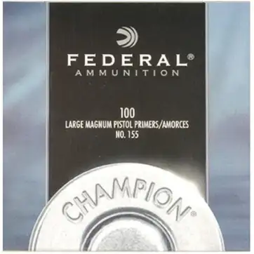 Federal Large Pistol Magnum Primers #155 Box of 1000 (10 Trays of 100)