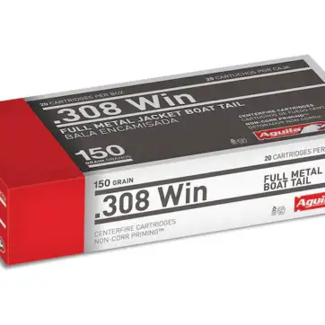 Aguila Ammunition 308 Winchester 150 Grain Full Metal Jacket 500 Round