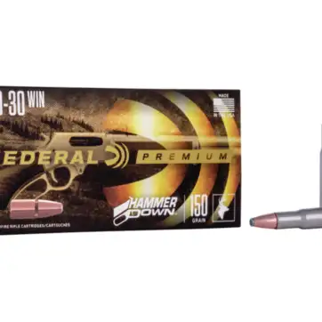 Federal Premium HammerDown Ammunition 30-30 Winchester 150 Grain Bonded Soft Point Box of 500 Rounds