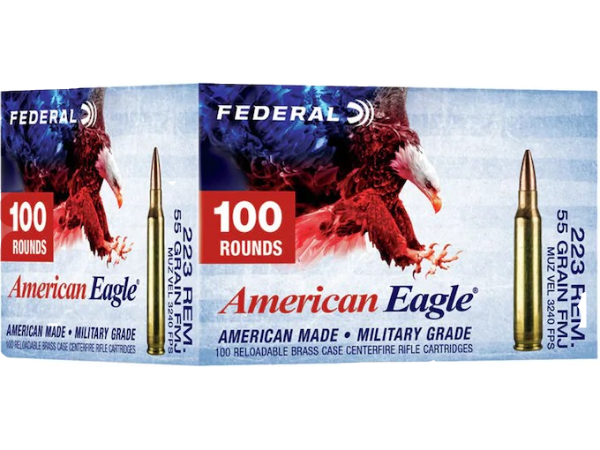 Federal American Eagle Ammunition 223 Remington 55 Grain Full Metal Jacket