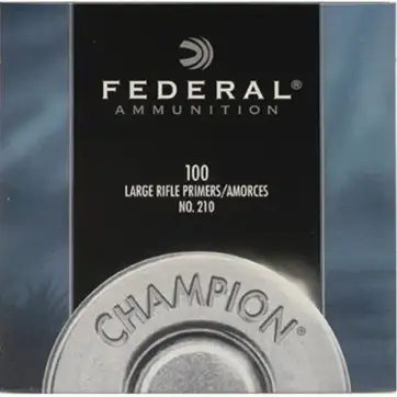 Federal Large Rifle Primers #210 Box of 1000 (10 Tr