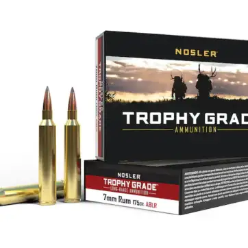 Nosler Trophy Grade Ammunition 7mm Remington Ultra Magnum 175 Grain AccuBond Long Range 500 Round