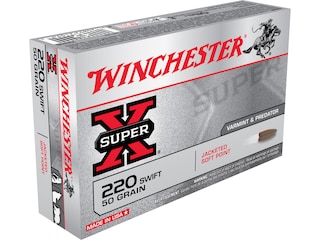 Winchester Super-X Ammunition 220 Swift 50 Grain Pointed Soft Point 500 Round