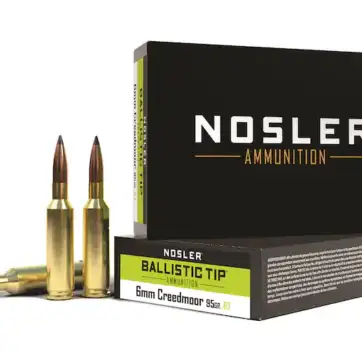 Nosler BT Ammunition 6mm Creedmoor 95 Grain Ballistic Tip 500 Round