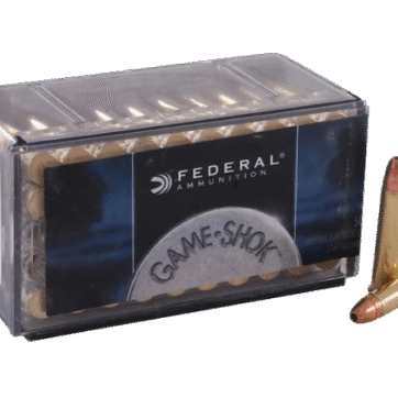 Federal Game-Shok Ammunition 22 Winchester Magnum Rimfire (WMR) 50 Grain Jacketed Hollow Point