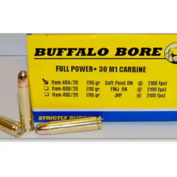 Buffalo Bore Ammunition 30 Carbine 110 Grain Soft Point 500 Round