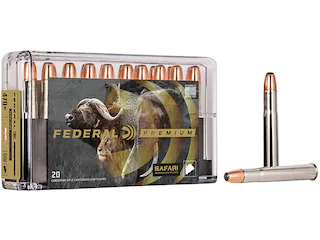 Federal Premium Safari Ammunition 470 Nitro Express 500 Grain Swift A-Frame Soft Point 500 Round