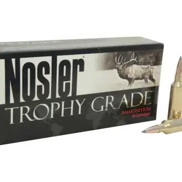 Nosler Trophy Grade Ammunition 270 Winchester Short Magnum (WSM) 150 Grain AccuBond Long Range 500 Round