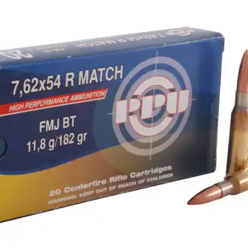 Prvi Partizan Match Ammunition 7.62x54mm Rimmed Russian 182 Grain Full Metal Jacket 500 Round