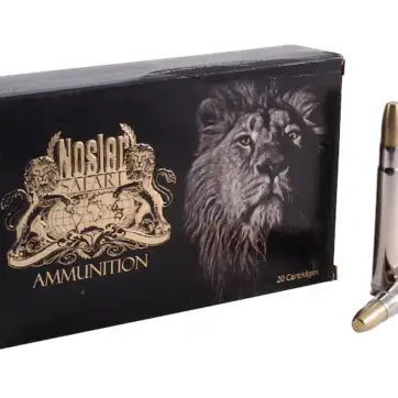 Nosler Safari Ammunition 416 Remington Magnum 400 Grain Solid 500 Round