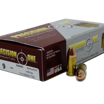 PRECISION ONE 9MM AMMUNITION 500 RDS