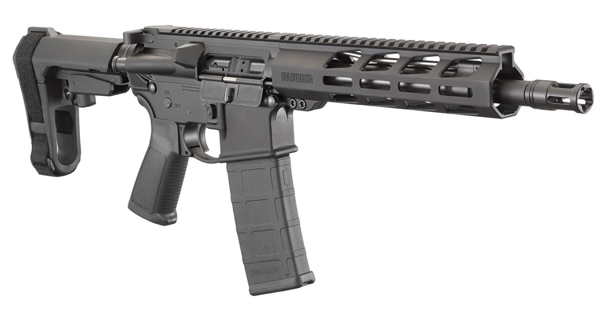 Ruger AR-556 5.56mm Semi-Automatic Pistol with SB Tactical Stabilizing Brace