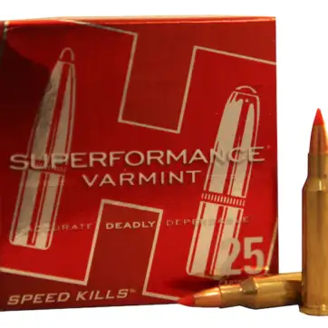 Hornady Superformance Varmint Ammunition 17 Hornet 20 Grain V-MAX Polymer Tip Box 500 Rounds